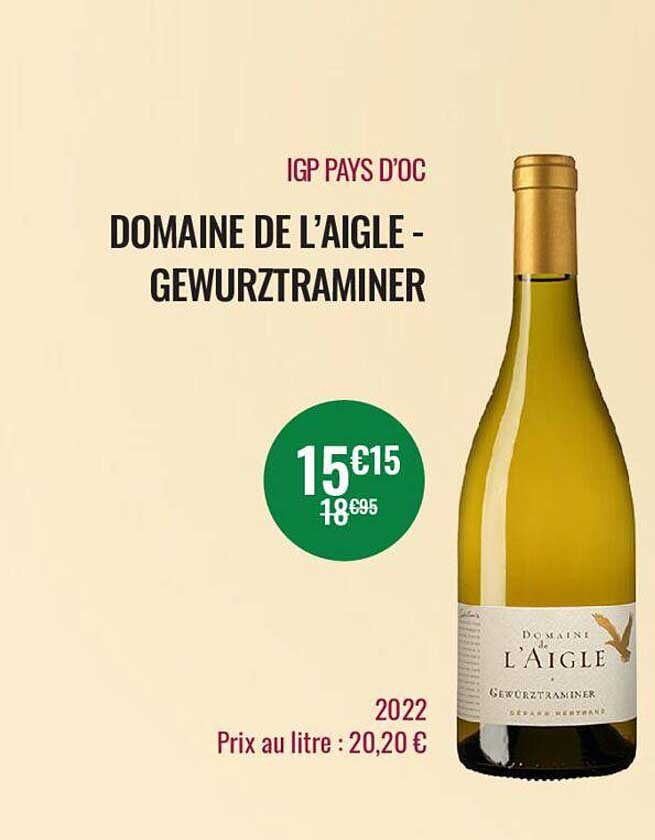 Igp Pays D'oc Domaine De L'aigle - Gewurztraminer 2022
