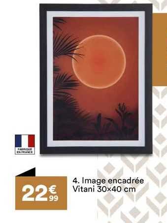 image encadrée vitani 30x40 cm