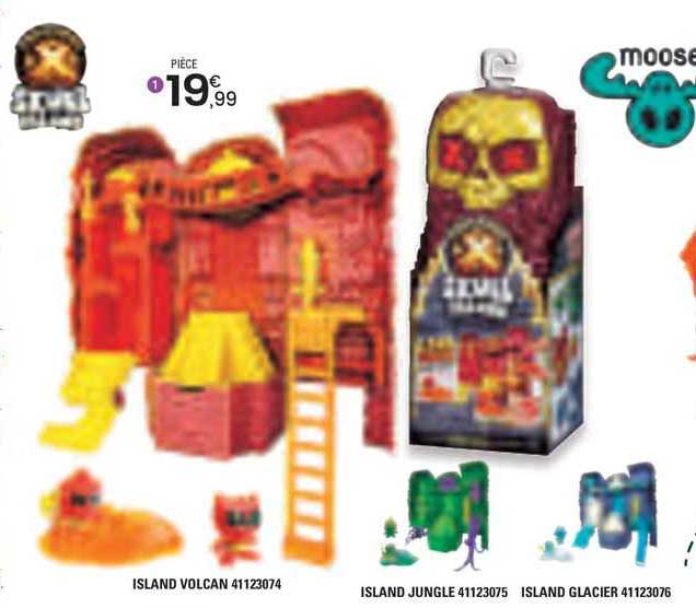 island volcan 41123074, island jungle 41123075, island glacier 41123076