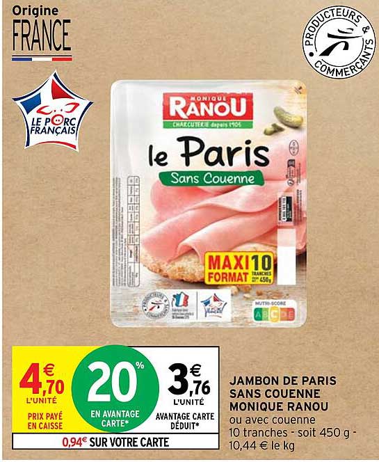 jambon de paris sans couenne monique ranou