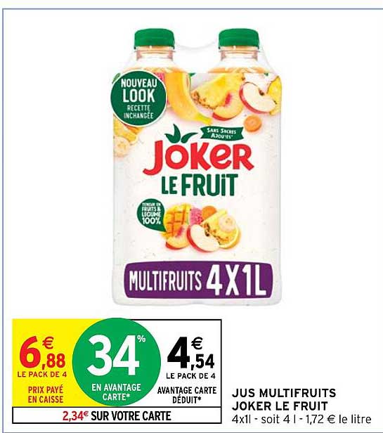 Jus Multifruits Joker Le Fruit