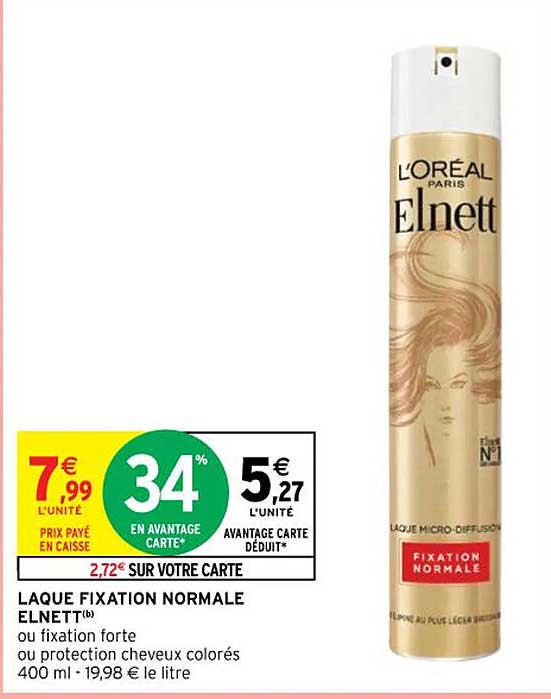 laque fixation normale elnett