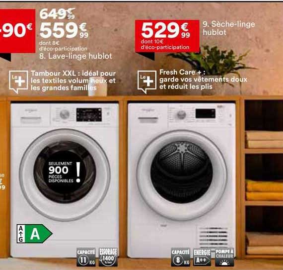 lave-linge hublot ou sèche-linge hublot