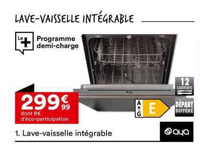 lave-vaisselle intégrable