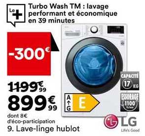 lg lave-linge hublot
