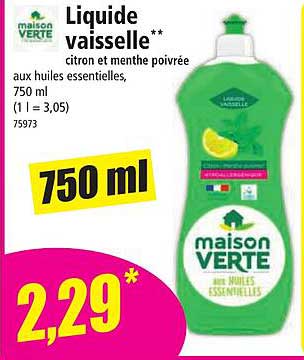 Maison Verte Liquide Vaisselle