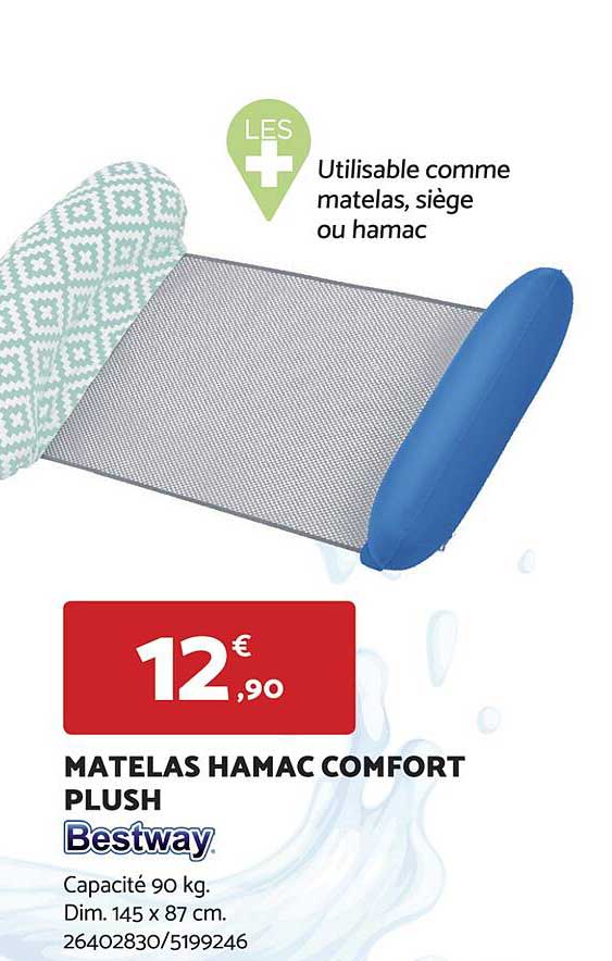 matelas hamac comfort plush bestway
