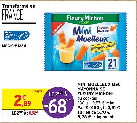 mini moelleux msc mayonnaise fleury michon