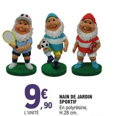 nain de jardin sportif