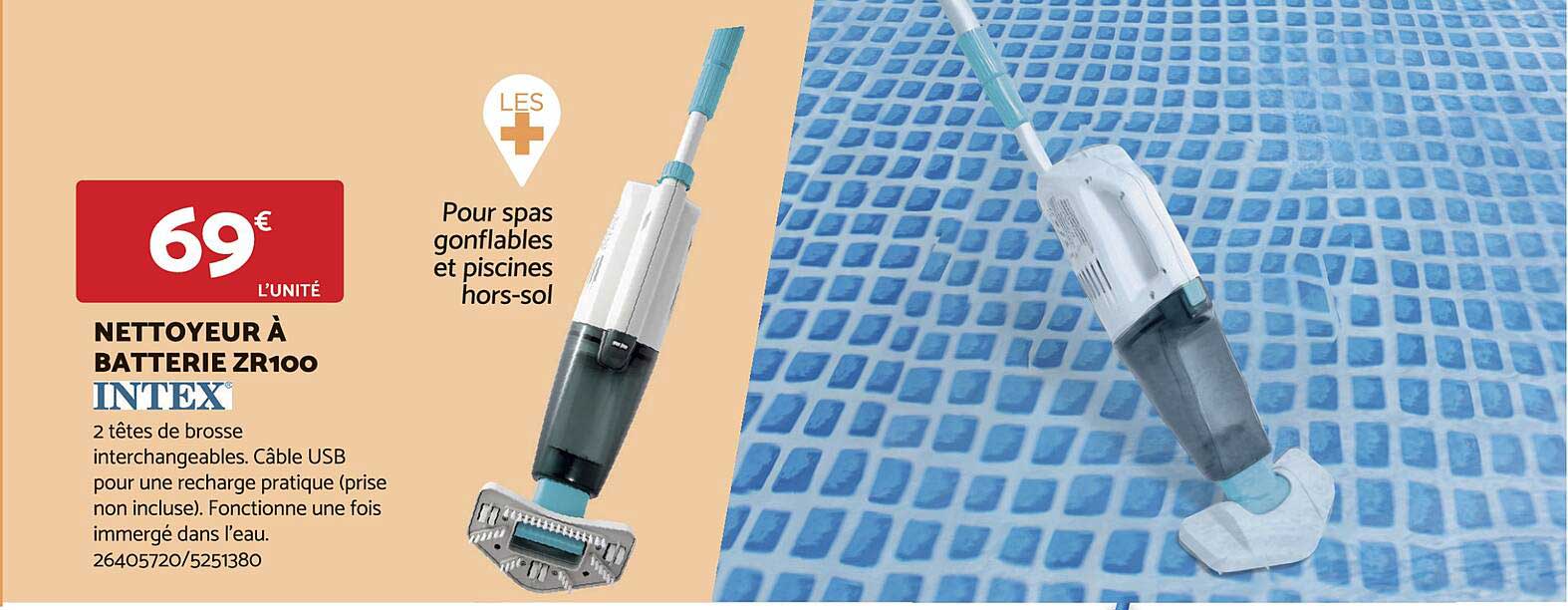 Nettoyeur à Batterie Zr100 Intex