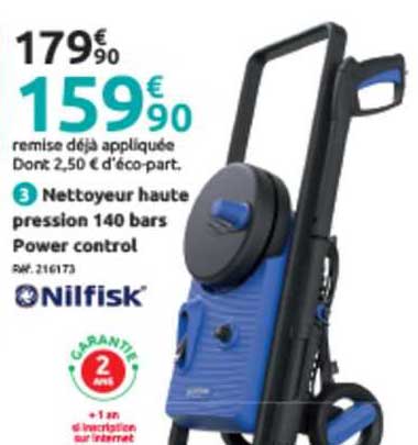 nettoyeur haute pression 140 bars power control nilfisk