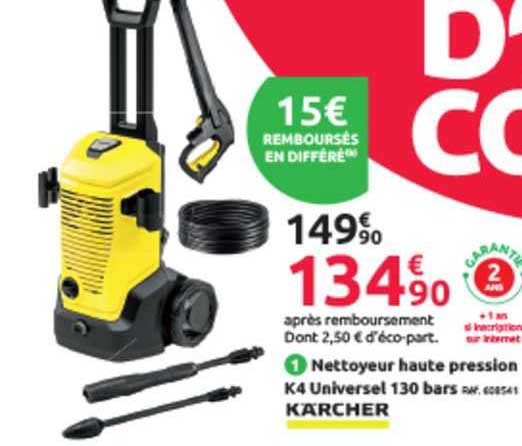 nettoyeur haute pression k4 universel 130 bars kärcher