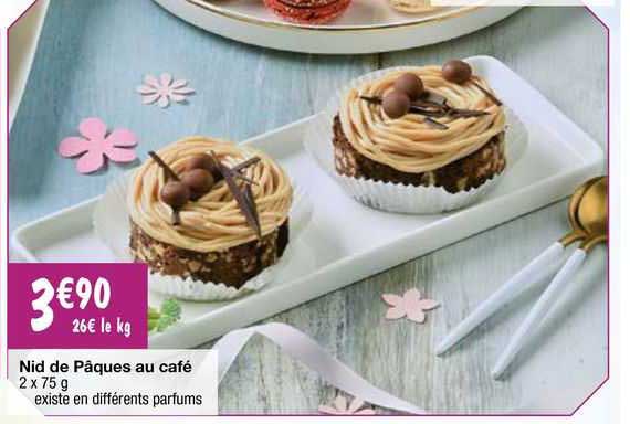 nid de pâques au café