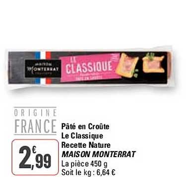 Pâté En Croûte Le Classique Recette Nature Maison Monterrat