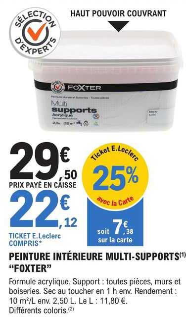 Peinture Intérieur Multi-supports "foxter"
