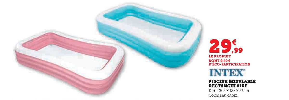 Piscine Gonflable Rectangulaire Intex