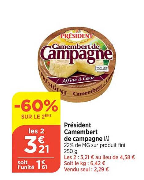 Président Camembert De Campagne