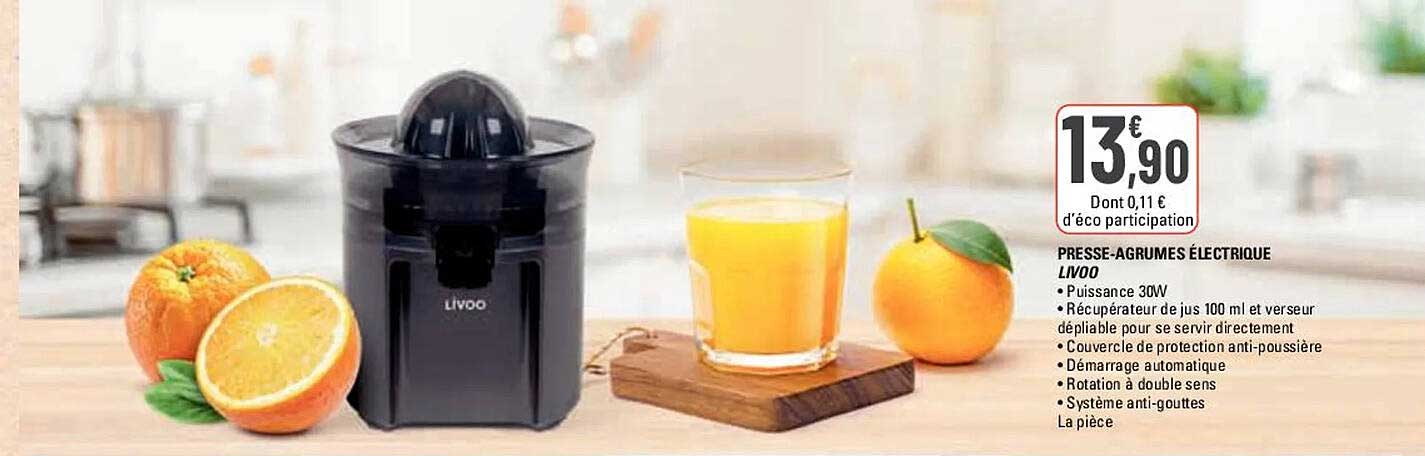 presse-agrumes électrique livoo