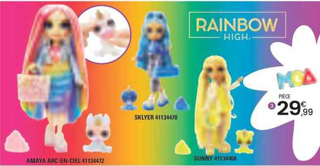 rainbow high sklyer amaya arc-en-ciel sunny