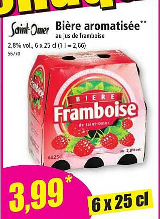 saint-omer bière aromatisée