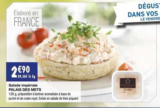 salade impériale palais des mets