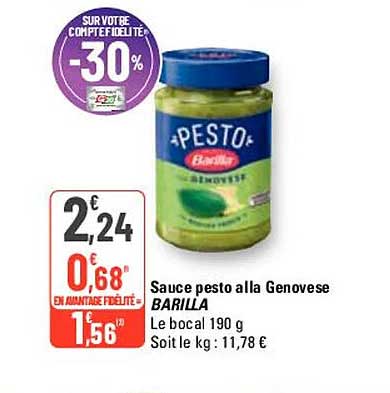 sauce pesto alla genovese barilla
