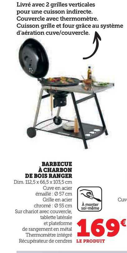 barbecue à charbon de bois ranger