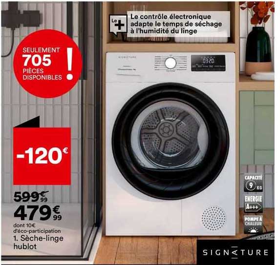 sèche-linge hublot signature