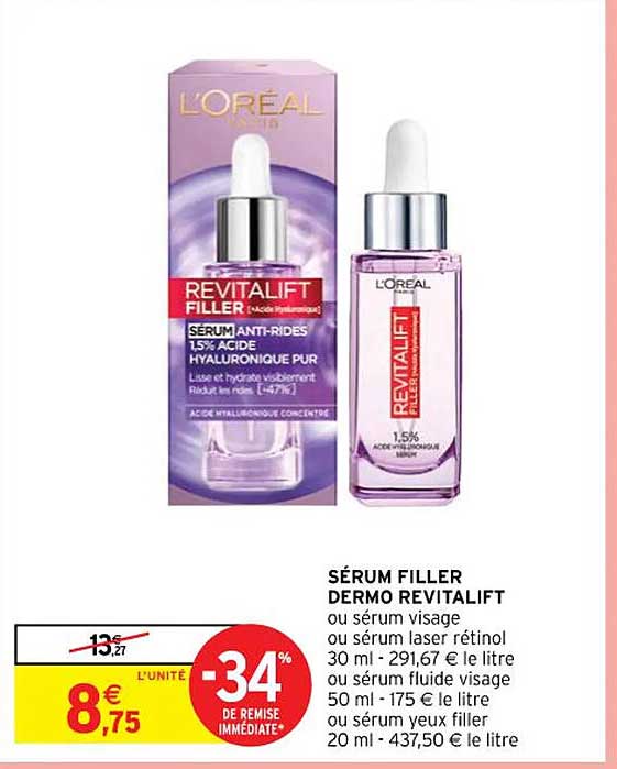 sérum filler dermo revitalift