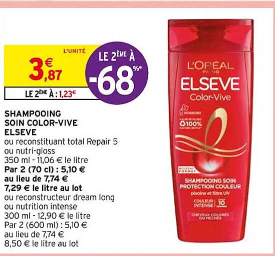 shampooing soin color-vive elsève