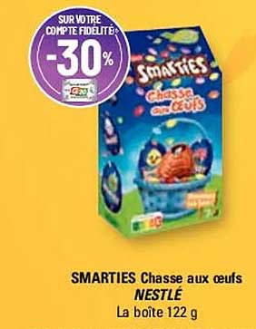 smarties chasse aux œufs nestlé