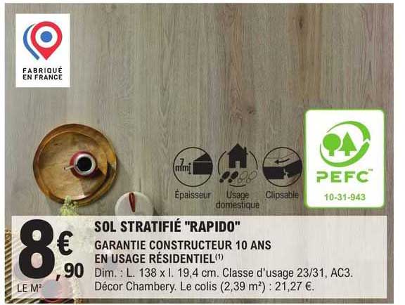 Sol Stratifié "rapido"