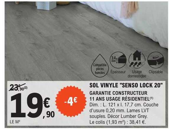 sol vinyle "senso lock 20"