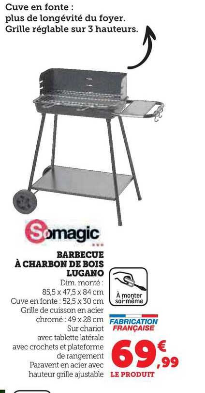 somagic barrecue à charbon de bois lugano