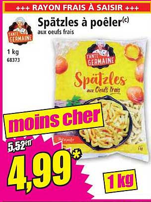 spätzles à poêler tante germaine