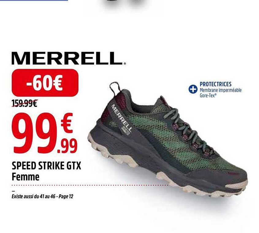 speed strike gtx femme merrell
