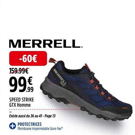 speed strike gtx homme merrell