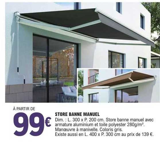 store banne manuel