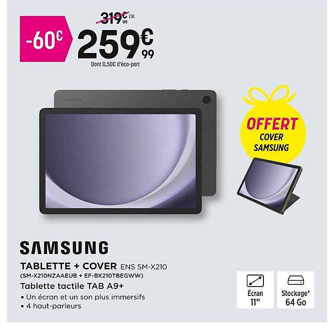 tablette + cover samsung