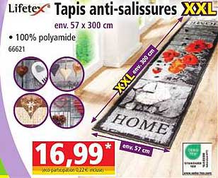tapis anti-salissures lifetex