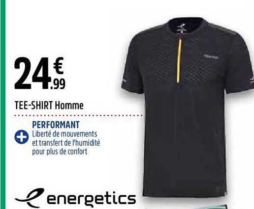 tee-shirt homme energetics