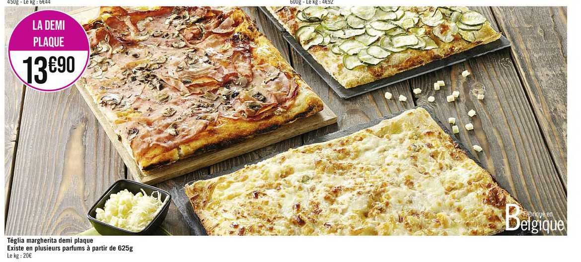 téglia margherita demi plaque