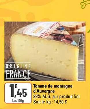 Tomme De Montagne D'auvergne