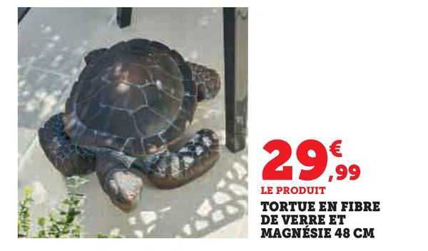 tortue en fibre de verre et magnésie 48 cm