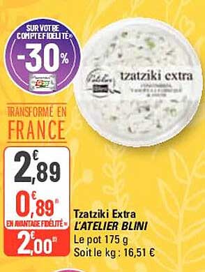 tzatziki extra l'atelier blini