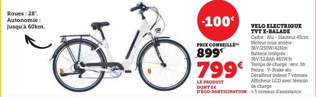 vélo électrique tvt e-balade