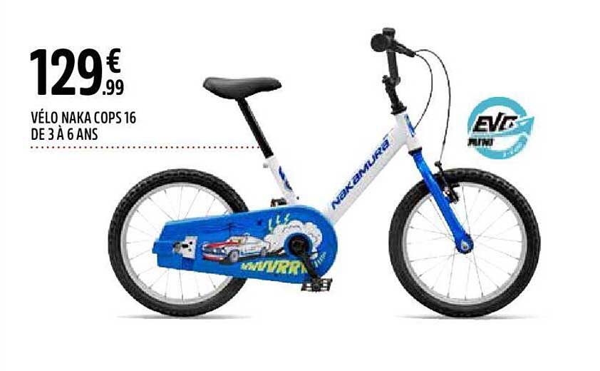 vélo naka cops 16 dès 3 à 6 ans nakamura