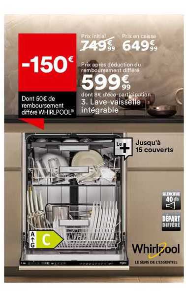 whirlpool lave-vaisselle intégrable