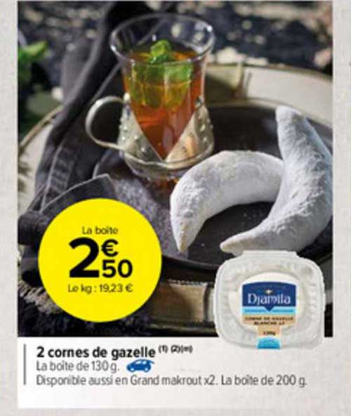 2 cornes de gazelle