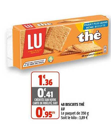 48 Biscuits Thé Lu